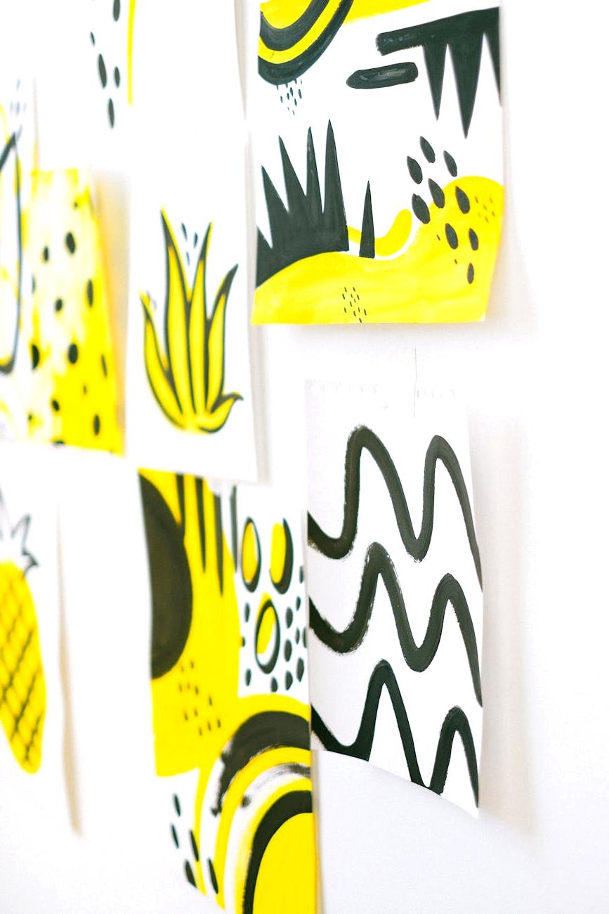 Student's abstract painting